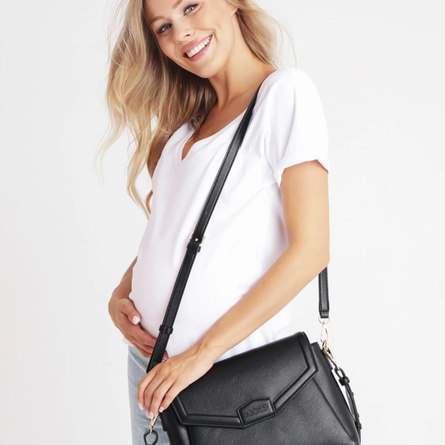Torebka crossbody i organizer do wózka 2w1 MIDI mauve rose