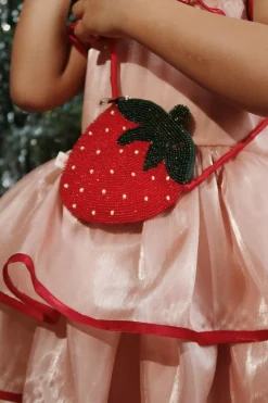 Plecaki I Torebki Dziecięce|Plecaki I Torebki Dziecięce | Konges slojd Torebka dziecięca koralikowa - Strawberry Rio Red