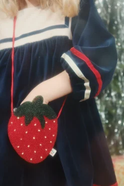 Plecaki I Torebki Dziecięce|Plecaki I Torebki Dziecięce | Konges slojd Torebka dziecięca koralikowa - Strawberry Rio Red
