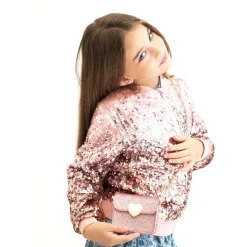 Torebka na ramię MINI LOVE - różowa