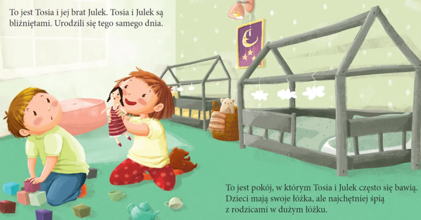Tosia i Julek robią siku