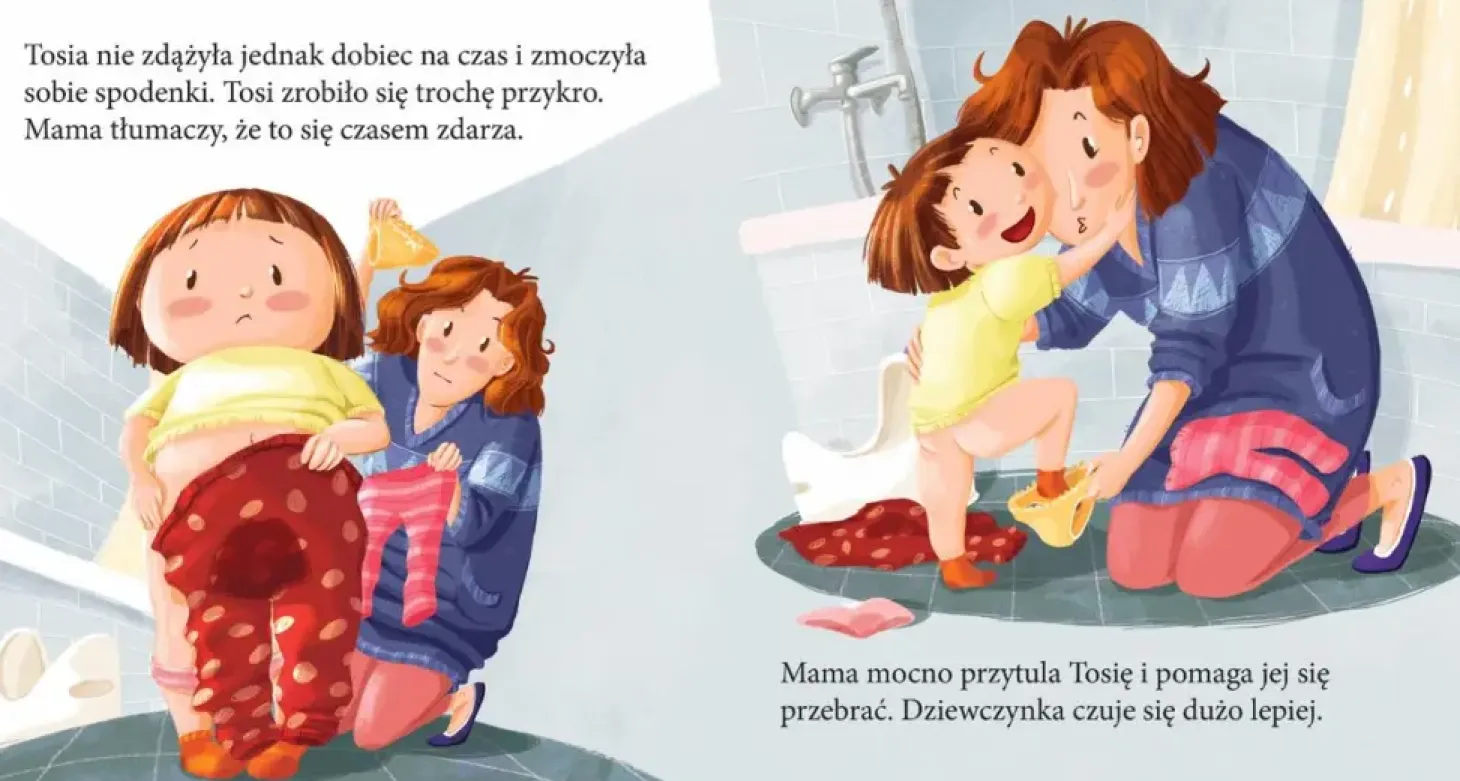 Tosia i Julek robią siku