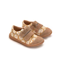 Kapcie Do Przedszkola|Buciki I Kapcie | TITOT Trampki na plac zabaw, do żłobka, przedszkola - BEIGE DAISY