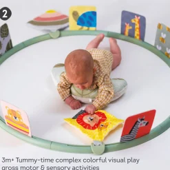 Kontrastowe|Aktywizujące | Taf Toys Trening na brzuszku - obręcz rozwojowa 2w1