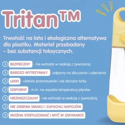 Bidony I Butelki|Bidony I Butelki | b.box Tritanowa butelka ze słomką Lemon Twist