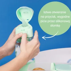 Bidony I Butelki|Bidony I Butelki | b.box Tritanowa butelka ze słomką Spearmint