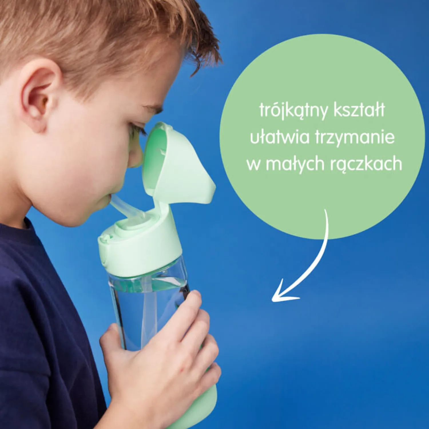 Bidony I Butelki|Bidony I Butelki | b.box Tritanowa butelka ze słomką Spearmint