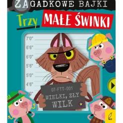 Ruchome Elementy|2-5 Lat | Wydawnictwo Wilga Trzy małe świnki. Zagadkowe bajki
