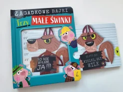 Ruchome Elementy|2-5 Lat | Wydawnictwo Wilga Trzy małe świnki. Zagadkowe bajki