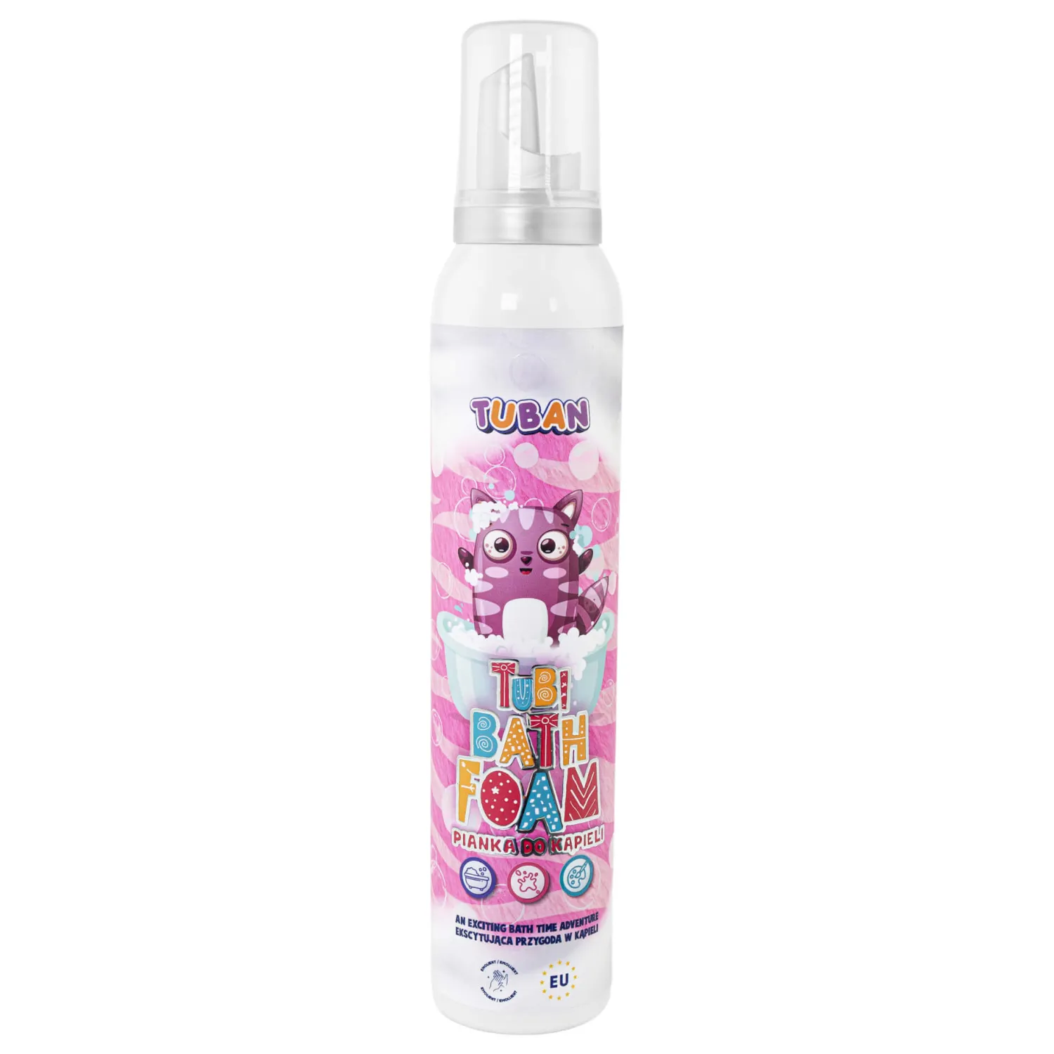 6 Lat+|Do Kąpieli | Tuban Tubi Pianka - różowa, 200 ml