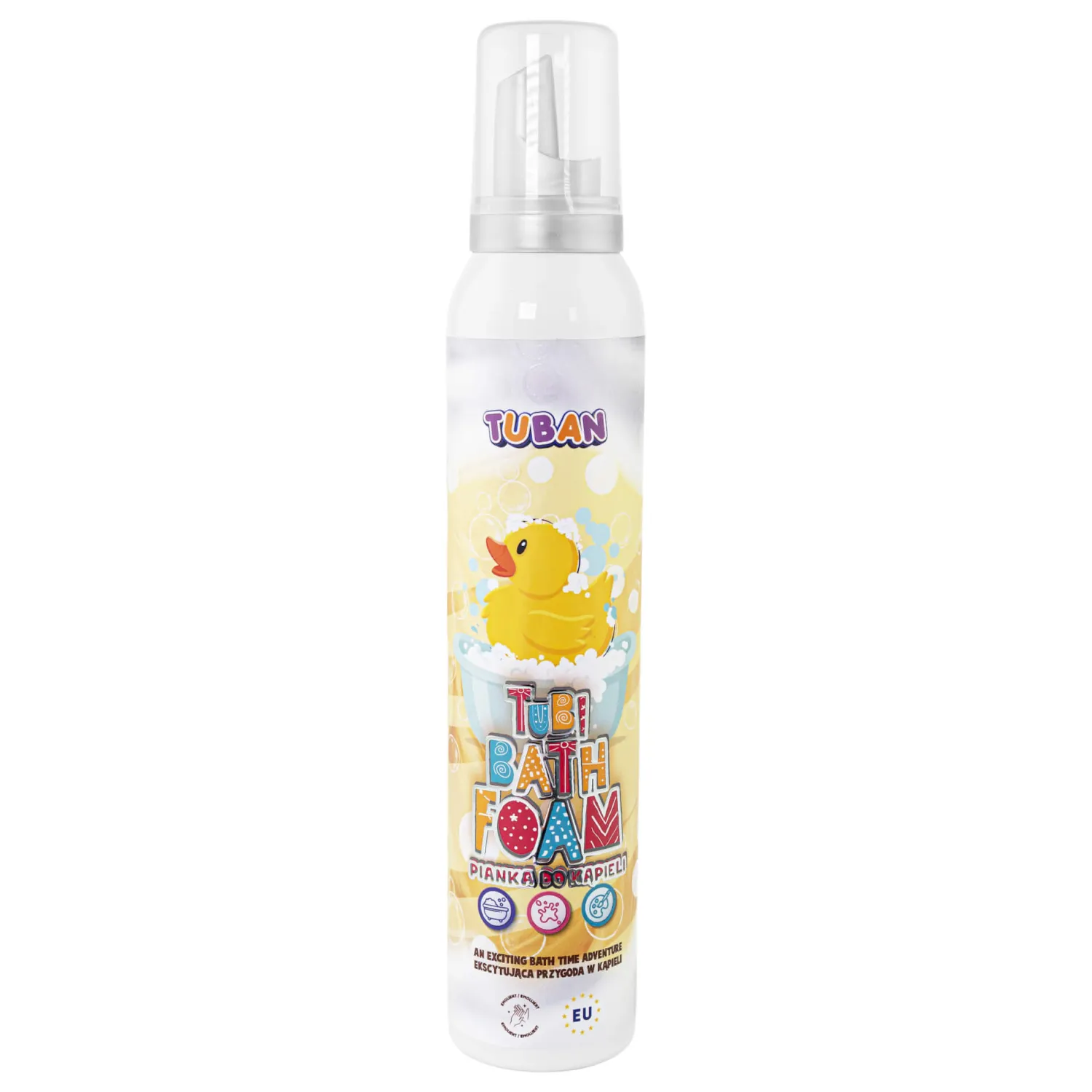 6 Lat+|Do Kąpieli | Tuban Tubi Pianka - żółta, 200 ml