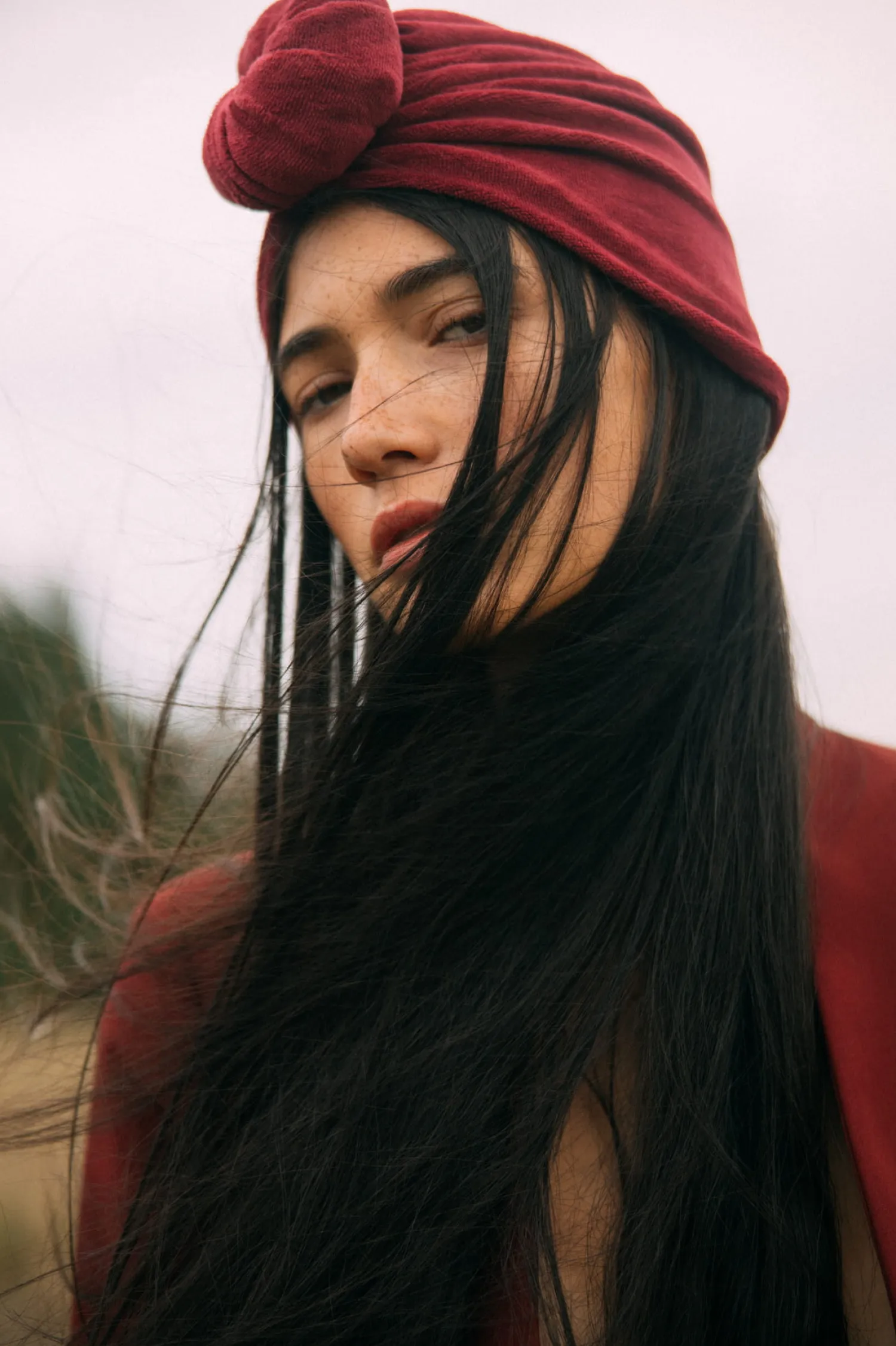 Na Główkę | Looks by LUKS Turban No.2 Velvet Crimson Red