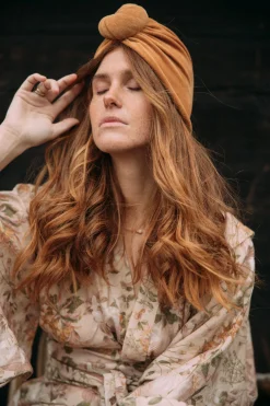 Na Główkę | Looks by LUKS Turban No.2 Velvet Golden Ochre