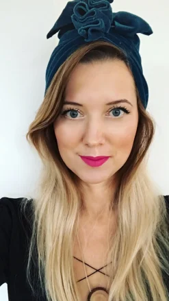 Na Główkę | Looks by LUKS Turban Velvet Aqua