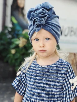Na Główkę | Looks by LUKS Turban Velvet Dusty Blue