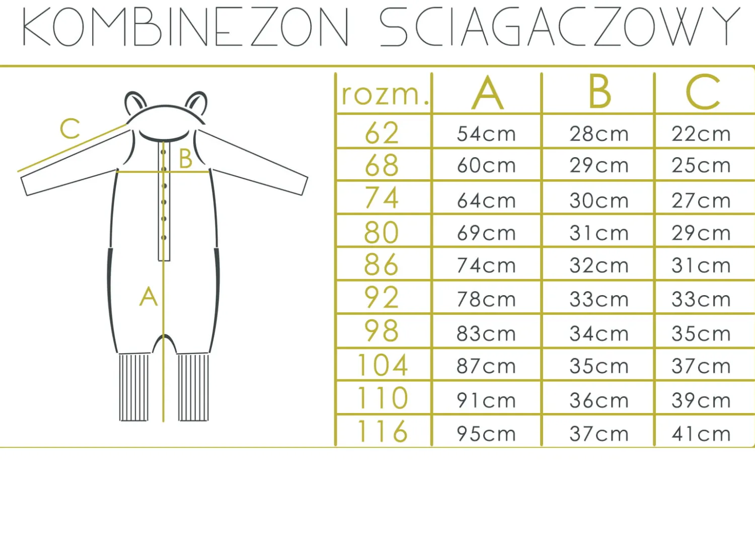 Kombinezony|Ubranka Dziecięce | Zezuzulla Uchaty kombinezon - Fale na beżu