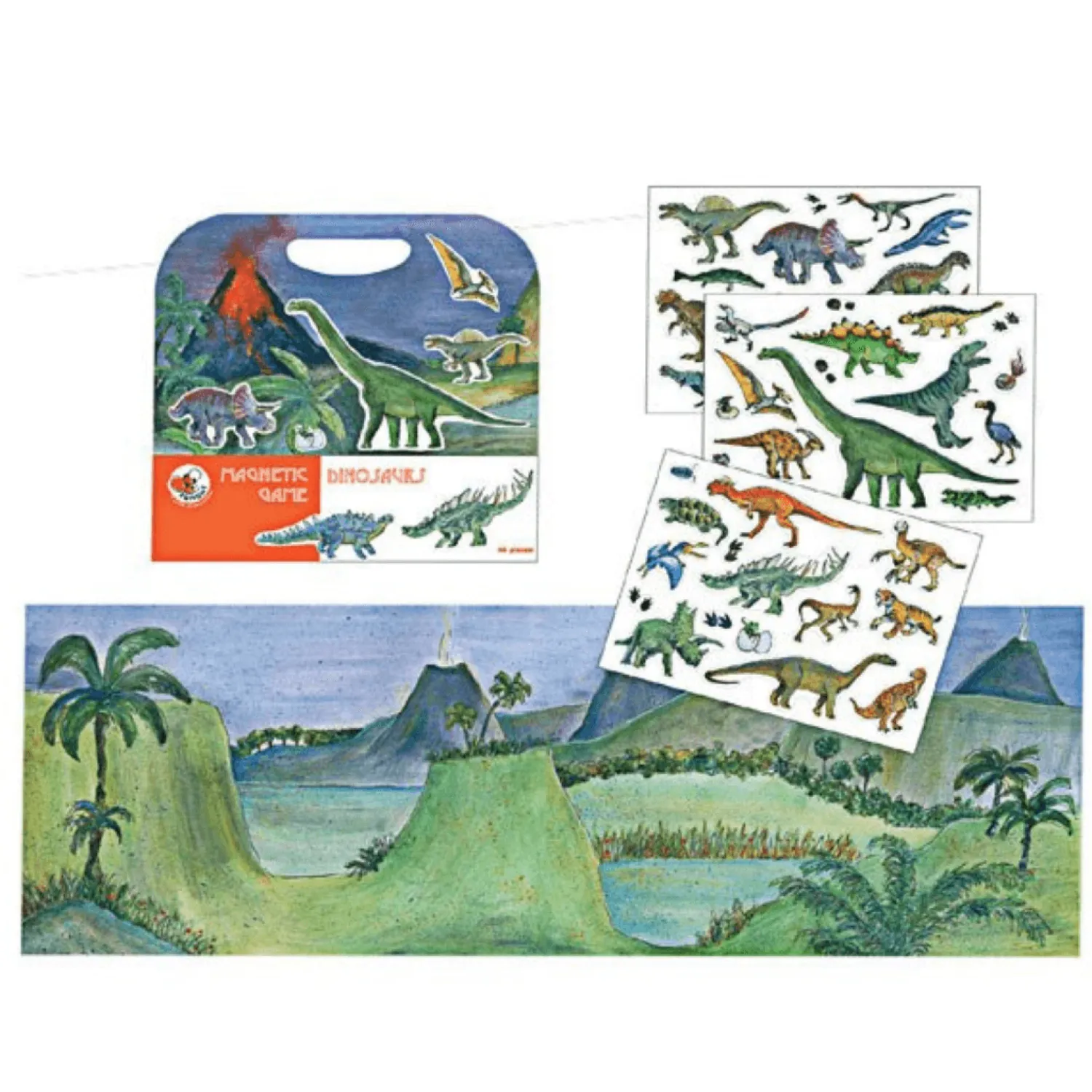 Idealne W Podróży|3 Lata + | Egmont Toys Układanka - gra magnetyczna, Dinozaury