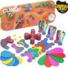 Idealne W Podróży|6 Lat+ | CLIXO Układanka magnetyczna Super Rainbow, 60 elementy