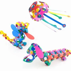 Idealne W Podróży|6 Lat+ | CLIXO Układanka magnetyczna Super Rainbow, 60 elementy