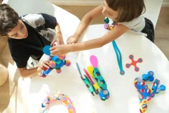 Idealne W Podróży|6 Lat+ | CLIXO Układanka magnetyczna Super Rainbow, 60 elementy