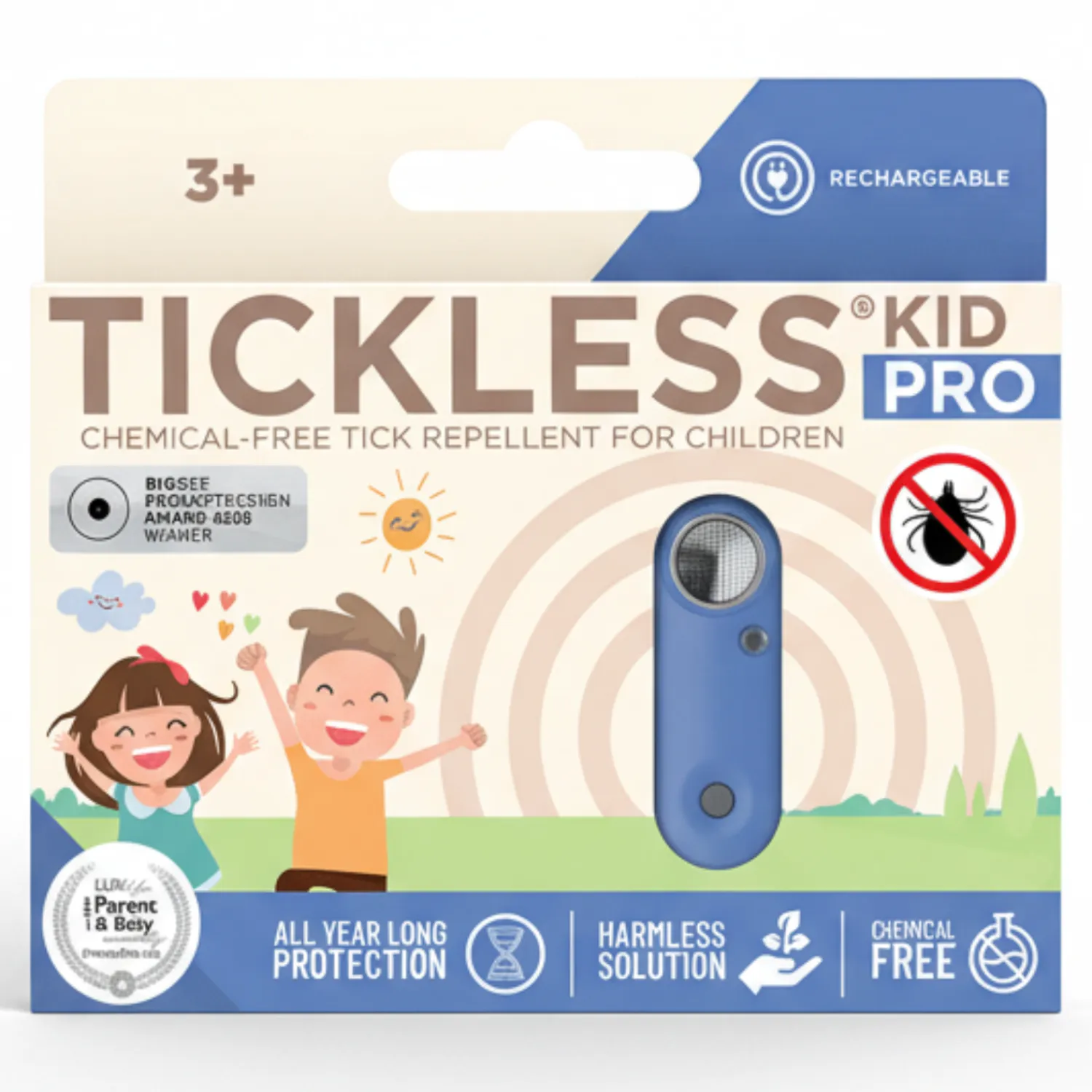 Ułatwiacze Życia | Tickless Ultradźwiękowe urządzenie chroniące przed kleszczami ® Kid Pro Greek Blue
