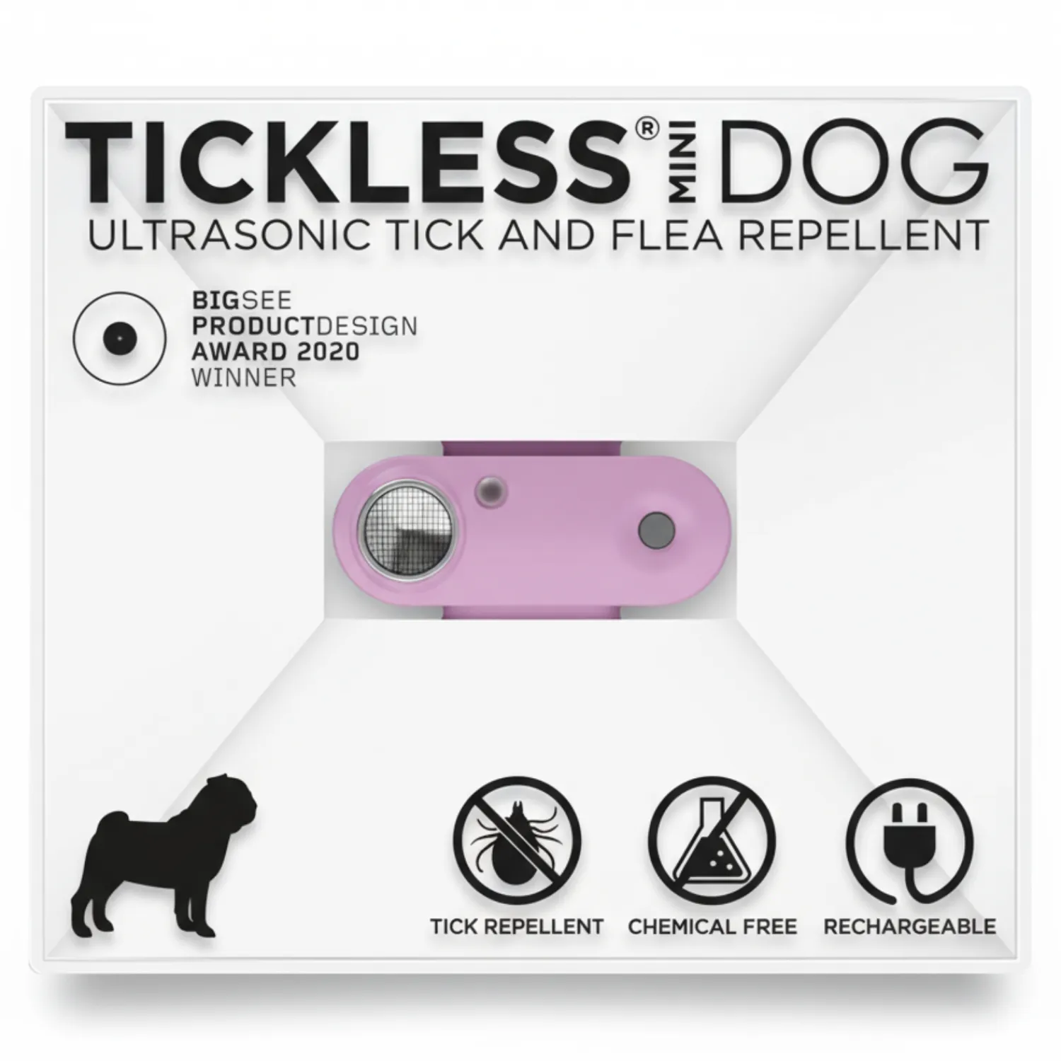 Ułatwiacze Życia | Tickless Ultradźwiękowe urządzenie chroniące przed kleszczami ® Pet Mini Organ Purple
