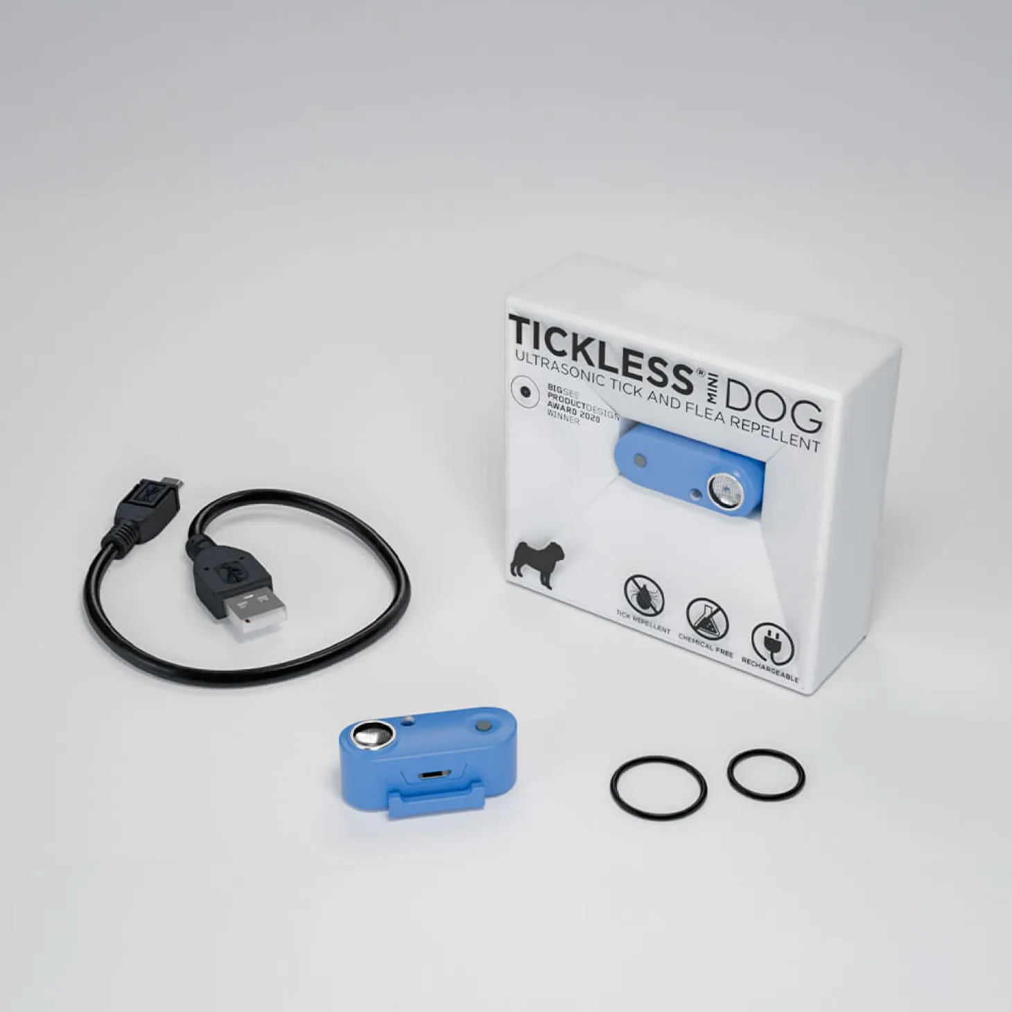 Ultradźwiękowe urządzenie chroniące przed kleszczami TICKLESS® Pet Mini Greek Blue