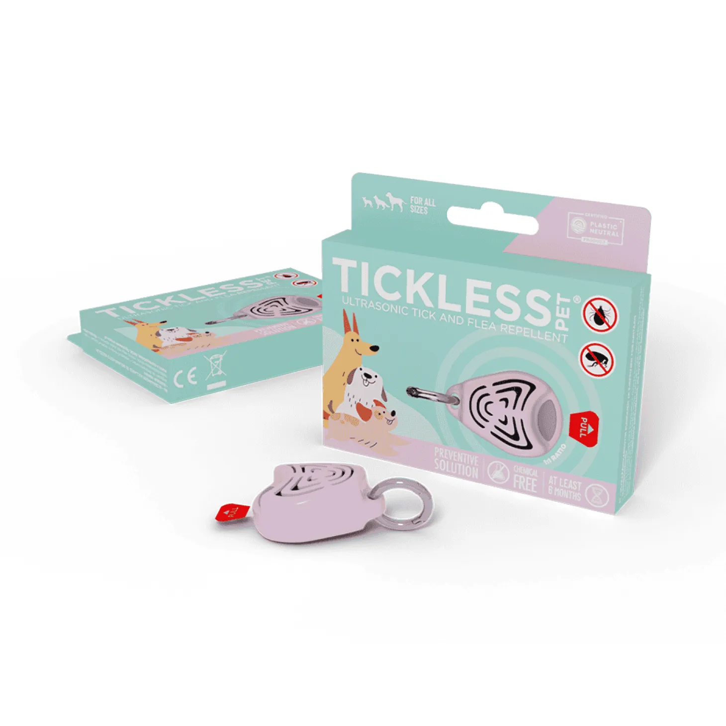 Ultradźwiękowe urządzenie chroniące przed kleszczami TICKLESS® Pet Pink
