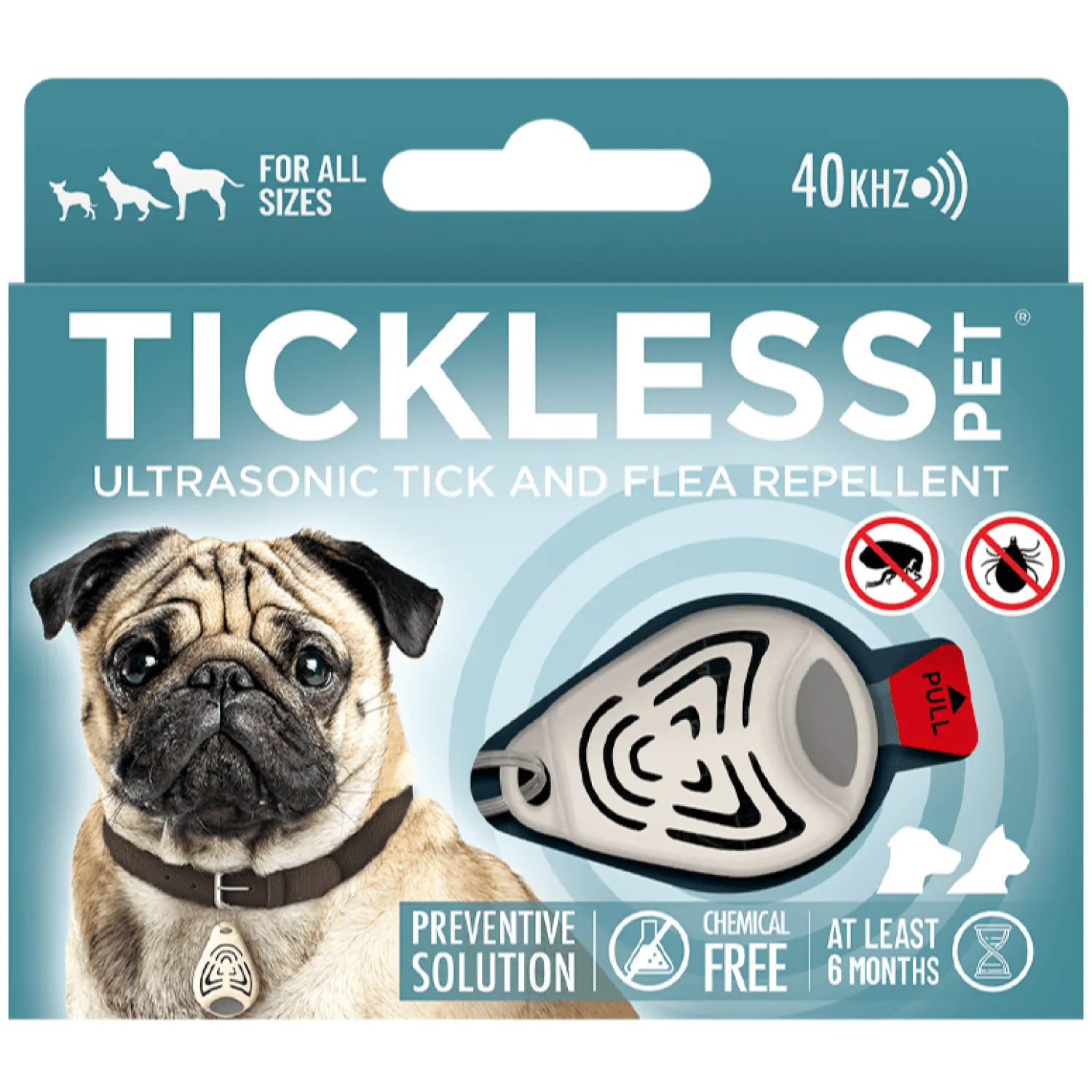 Ułatwiacze Życia | Tickless Ultradźwiękowe urządzenie chroniące przed kleszczami ® Pet Beige