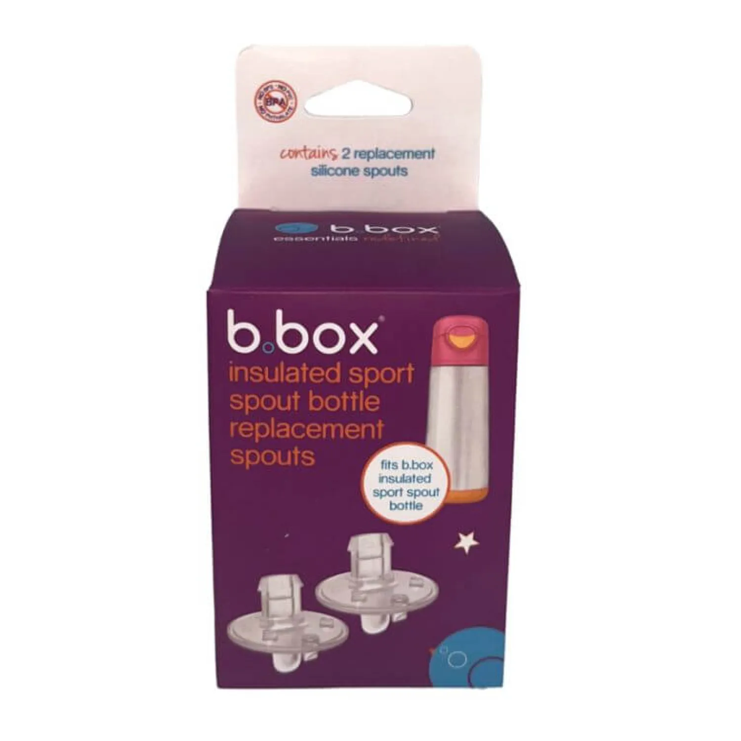 Bidony I Butelki|Bidony I Butelki | b.box Ustniki zapasowe do bidonu termicznego sportowego, 500 ml.