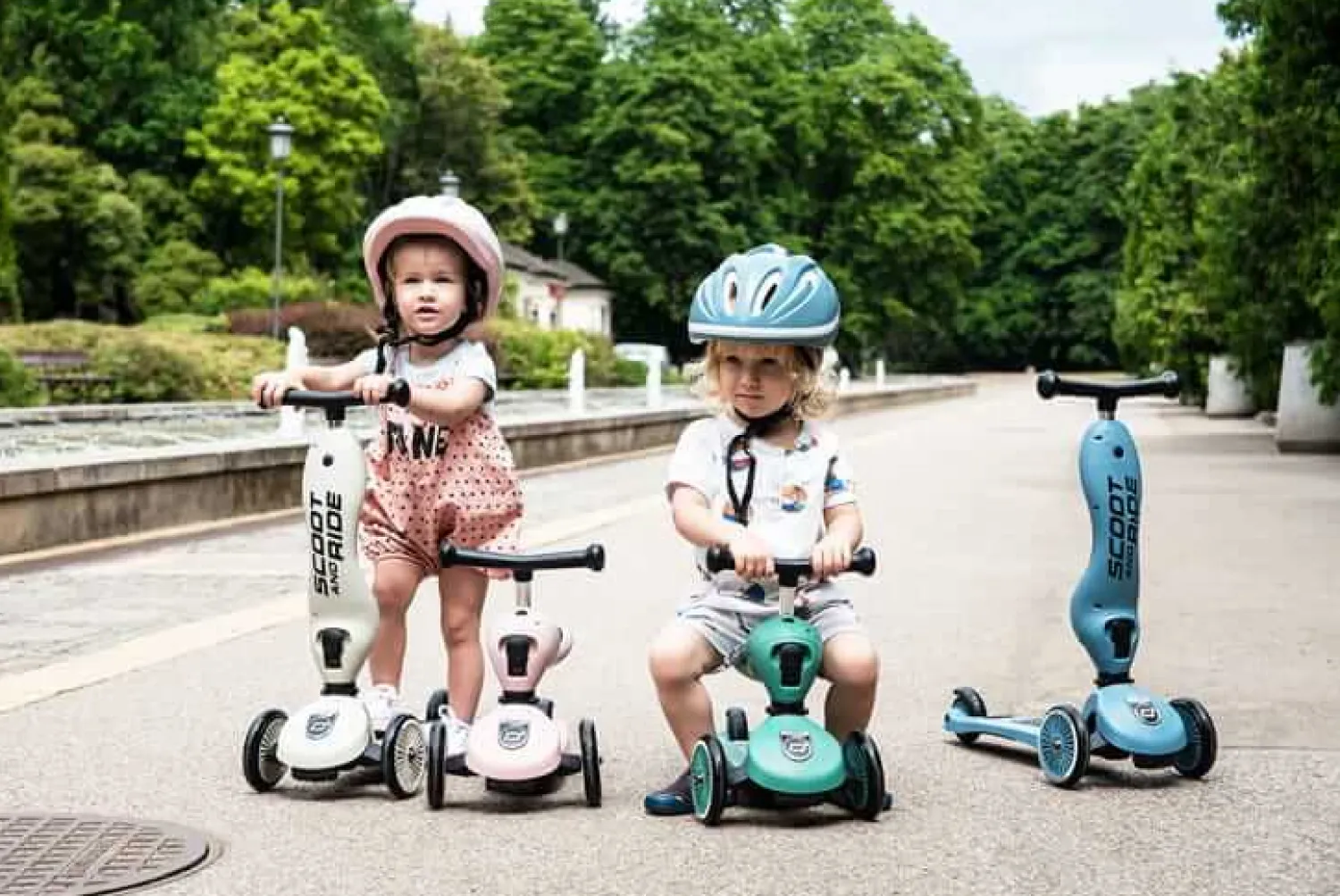 Motoryka Duża|Jeździki | Scootandride USZKODZONE OPAKOWANIE: Highwaykick1 2w1 Jeździk i hulajnoga 1-5 lat Forest