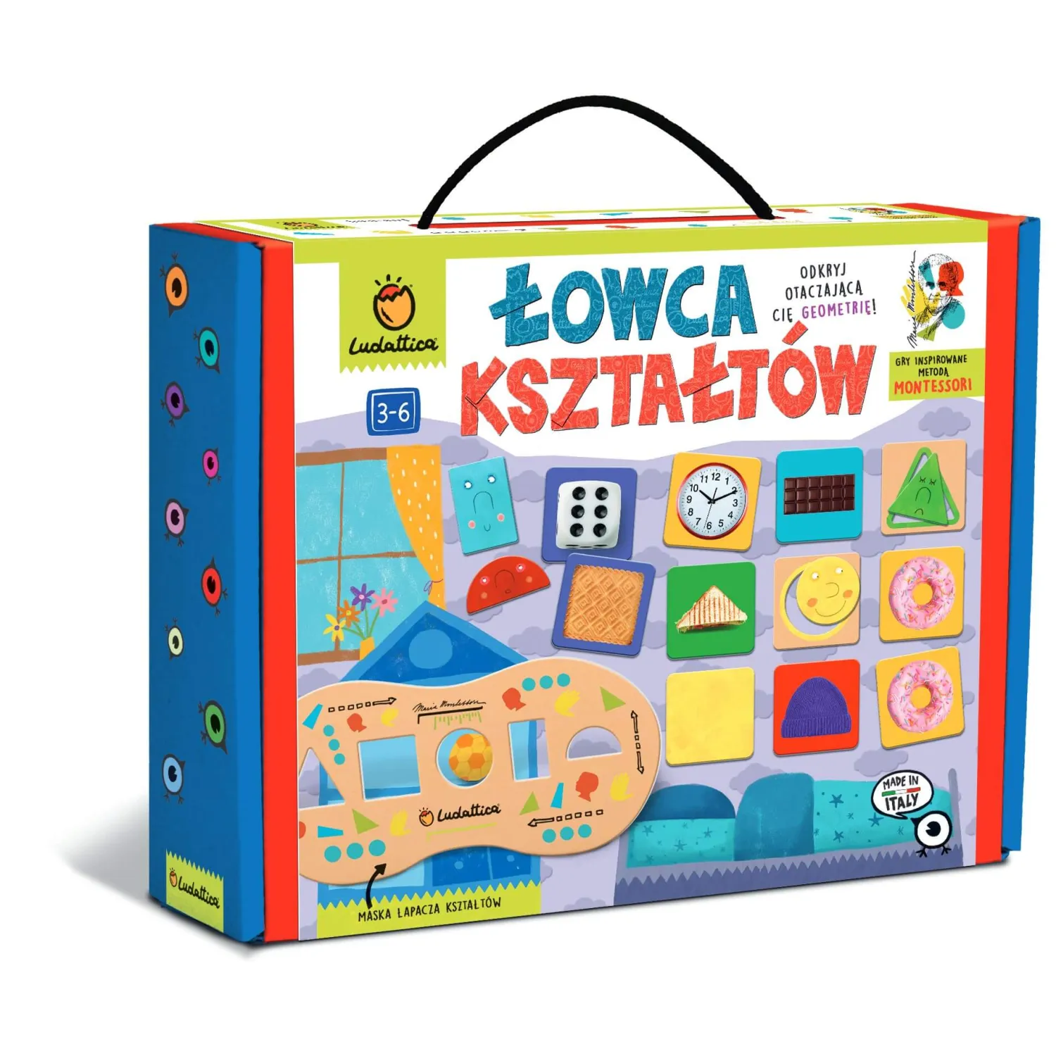 Montessori|Edukacyjne | Ludattica WALIZECZKA edukacyjna Montessori - ŁOWCA KSZTAŁTÓW