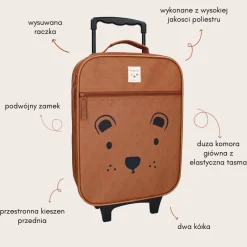 Plecaki I Torebki Dziecięce|Plecaki I Torebki Dziecięce | KIDZROOM Walizka dla dzieci - Big teddy bear brown