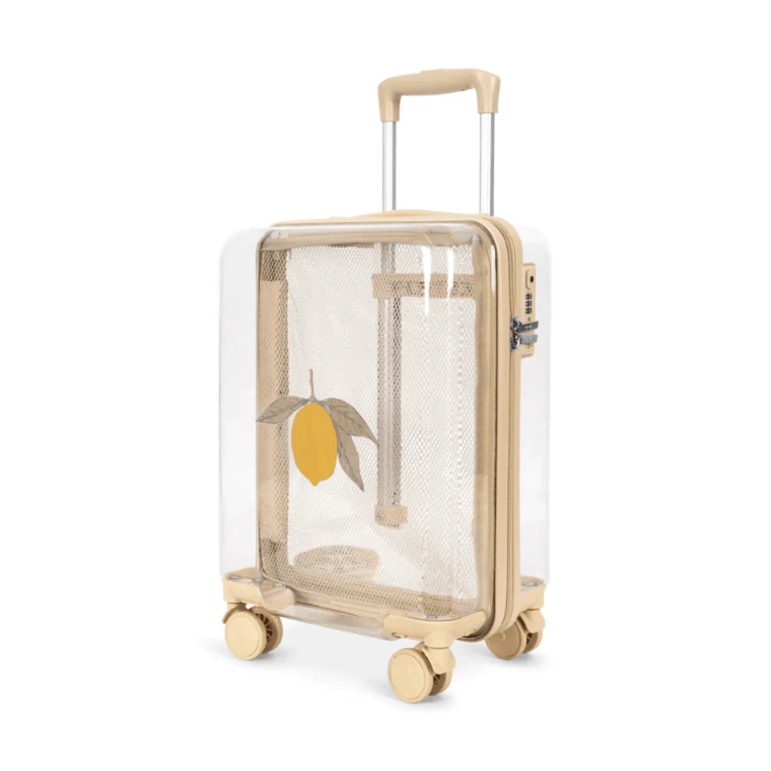 Plecaki I Torebki Dziecięce|Plecaki I Torebki Dziecięce | Konges slojd Walizka kabinowa na kółkach, przezroczysta 25L - lemon transparent