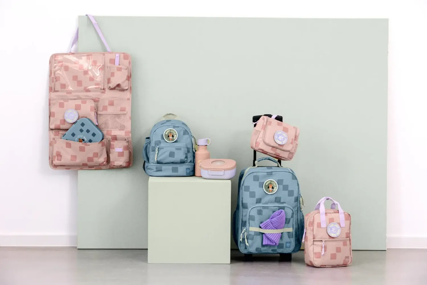 Plecaki I Torebki Dziecięce|Plecaki I Torebki Dziecięce | Lassig Walizka na kółkach Pattern Party - blue