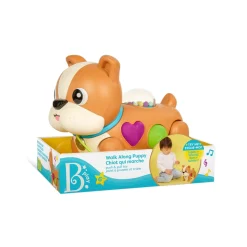 12M+|Aktywizujące | B.Toys Walk Along Puppy – interaktywny piesek z ruchomymi łapkami