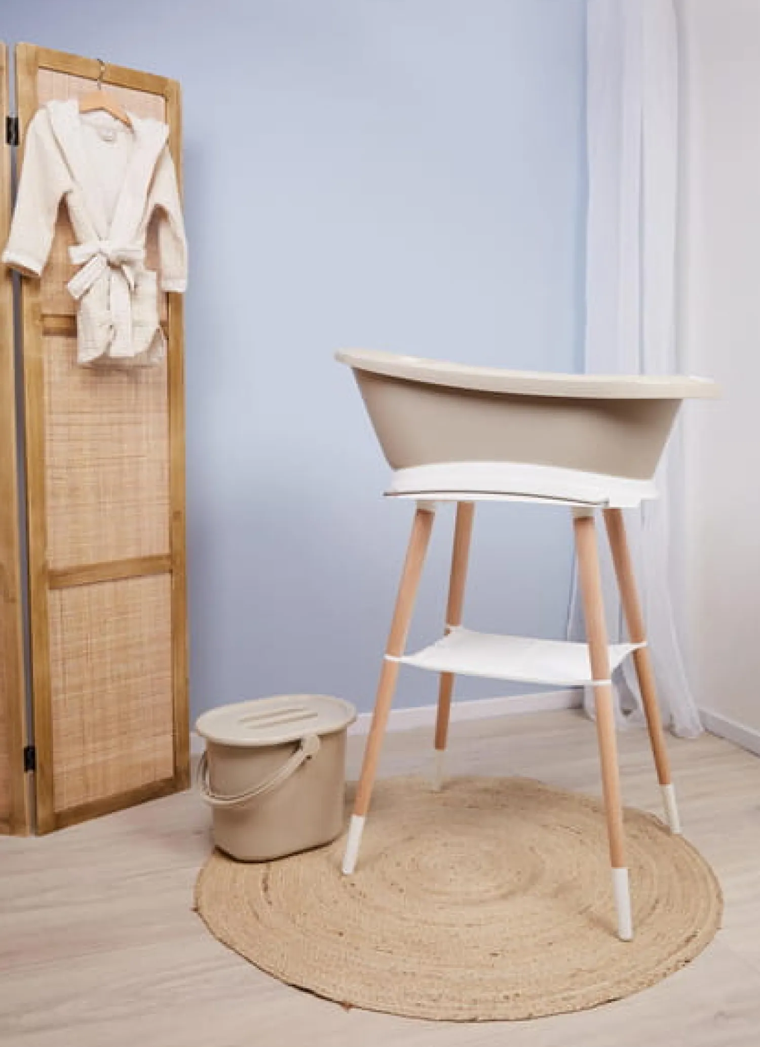 Wanienki I Stojaki|Wanienki I Stojaki | bebe-jou Wanienka Sense Edition z czujnikami temperatury Taupe