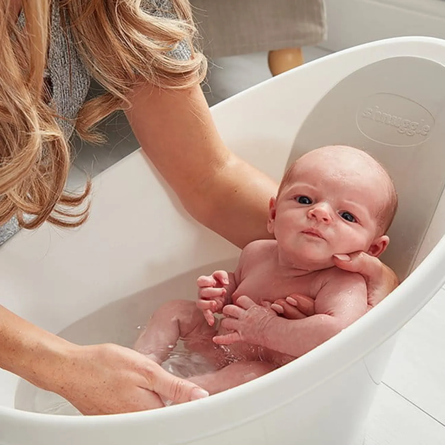 Wanienki I Stojaki|Wanienki I Stojaki | Shnuggle Baby Wanienka z odpływem i piankowym oparciem - grey
