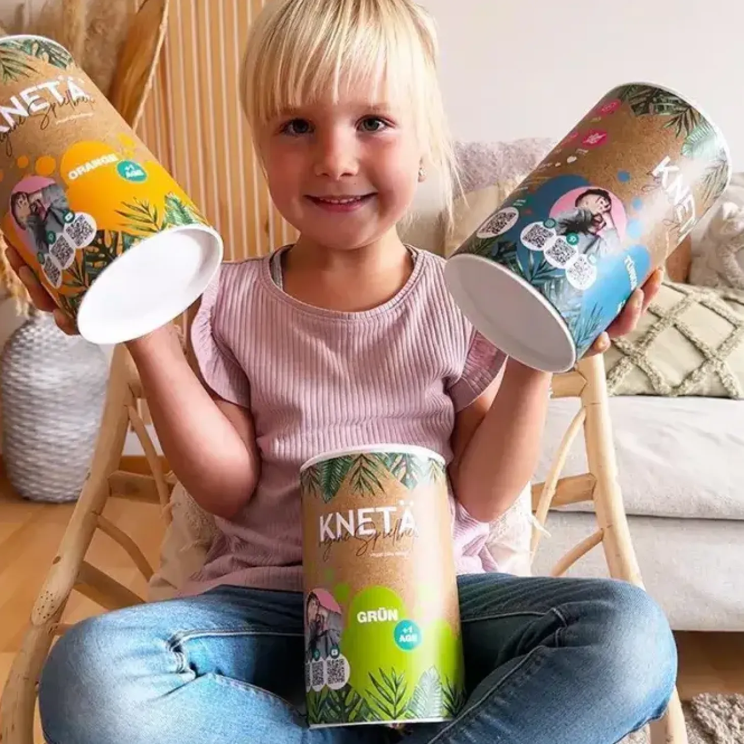 Wegańska masa plastyczna w puszce XXL, 1kg - różowa