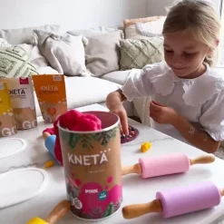 Wegańska masa plastyczna w puszce XXL, 1kg - żółta