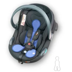 Wkładki Antypotowe|Wkładki Antypotowe | Patulove Wełniana wkładka termoregulacyjna MINI merino do fotelika 0–13 kg DENIM