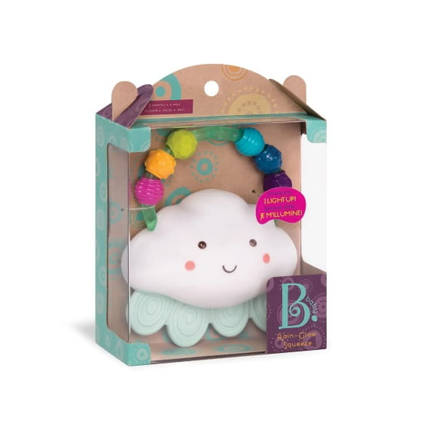 Idealne W Podróży|Gryzaki | B.Toys Świecący gryzak – CHMURKA