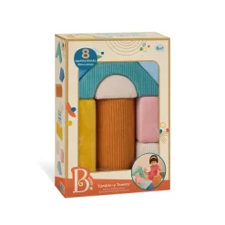 12M+|3 Lata + | B.Toys Wielkie pluszowe klocki konstrukcyjne - Tumble-y Towers