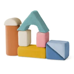 12M+|3 Lata + | B.Toys Wielkie pluszowe klocki konstrukcyjne - Tumble-y Towers