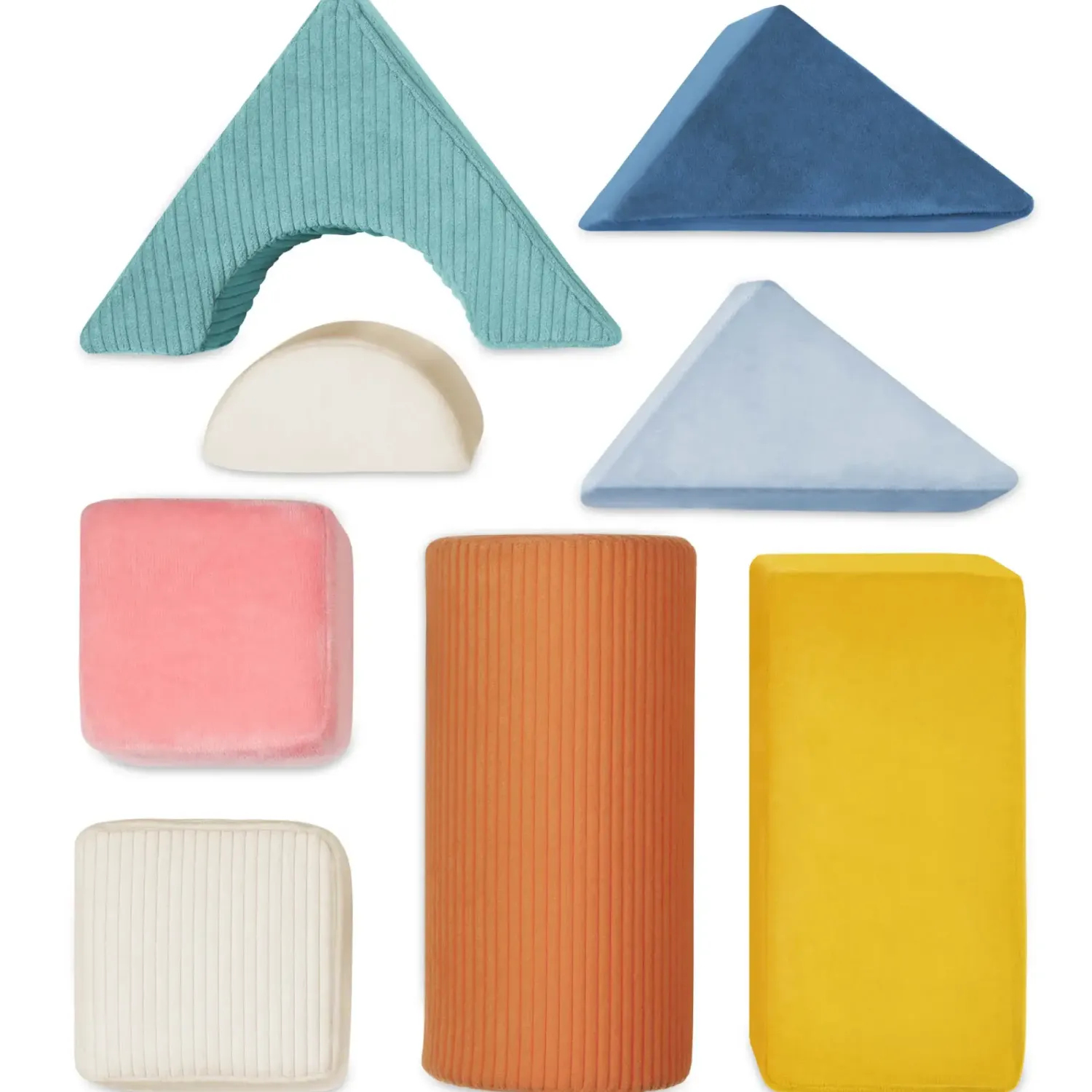 12M+|3 Lata + | B.Toys Wielkie pluszowe klocki konstrukcyjne - Tumble-y Towers