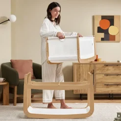 Wielofunkcyjne łóżeczko dostawne SnuzPod5 - natural