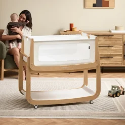Wielofunkcyjne łóżeczko dostawne SnuzPod5 - natural