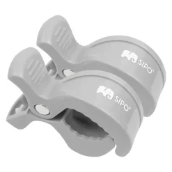 Ułatwiacze Życia|Przydatne Akcesoria | SIPO Wielofunkcyjne klipsy, klamry do wózka i fotelika, zestaw 2szt, - szary