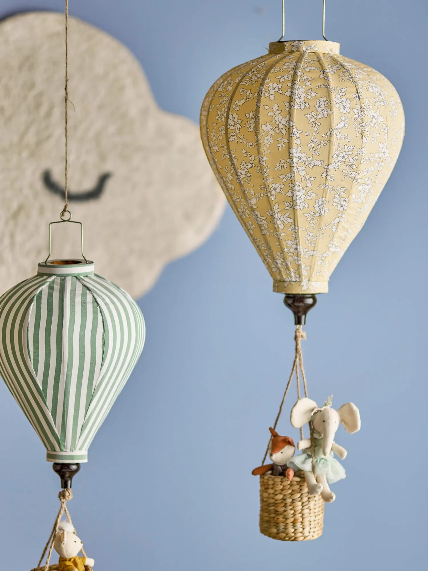 Dekoracje Dziecięce | Bloomingville Mini Wiszący balon Pomp - Yellow