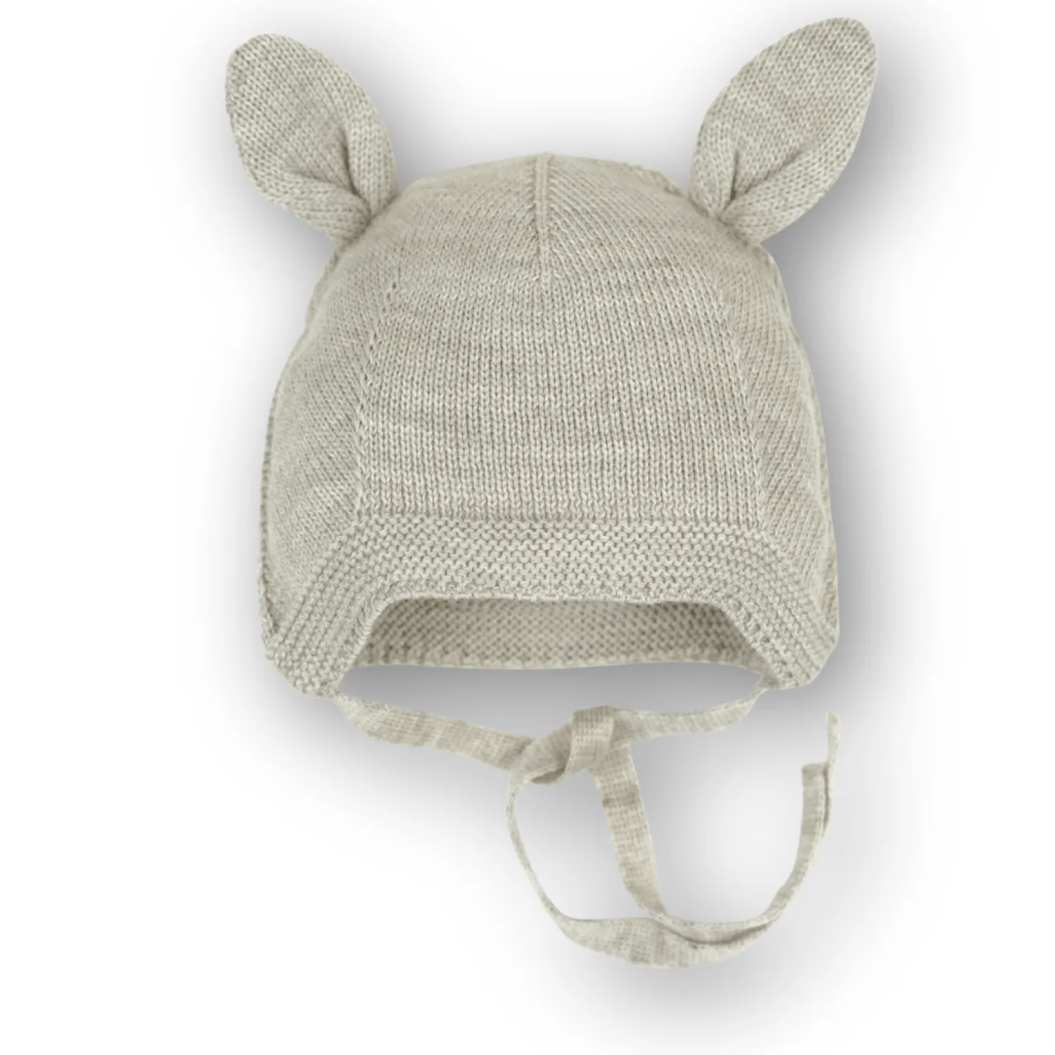 Na Główkę | Patulove Wiązana czapka z uszkami 100% merino - OAT